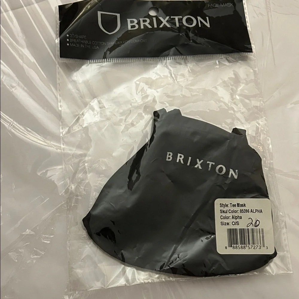 Brixton Black Face Mask